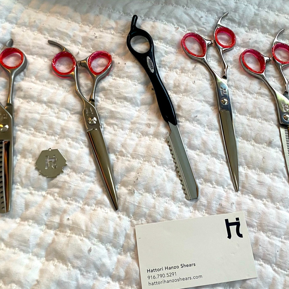 Hattori Hanzo shears for hairstylist.